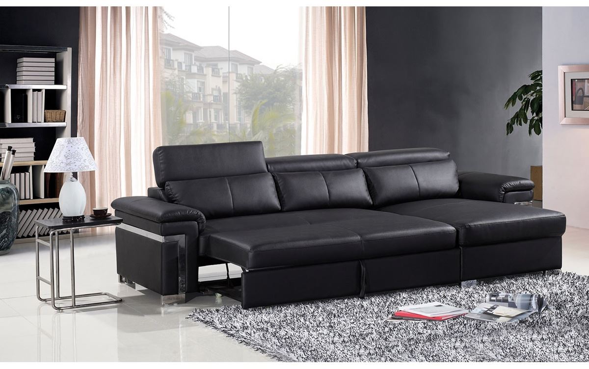 Черный диван Анастазио 6953