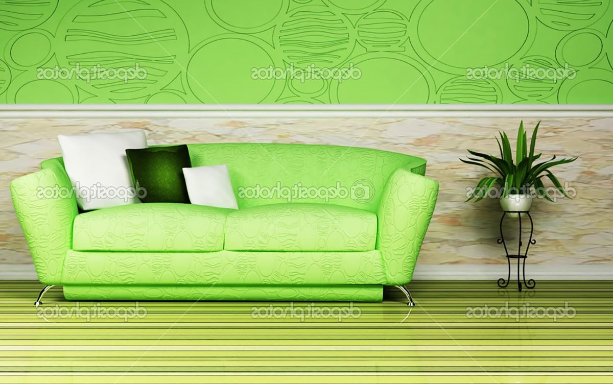 Зеленый диван G-Paula 3513